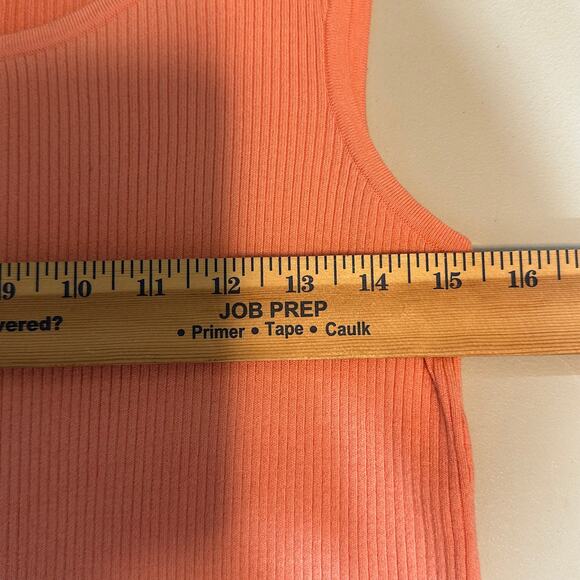 St John Tank Top Womens M Pink Wool Blend Ribbed Knit Classiccore Quiet Luxury - Picture 7 of 8